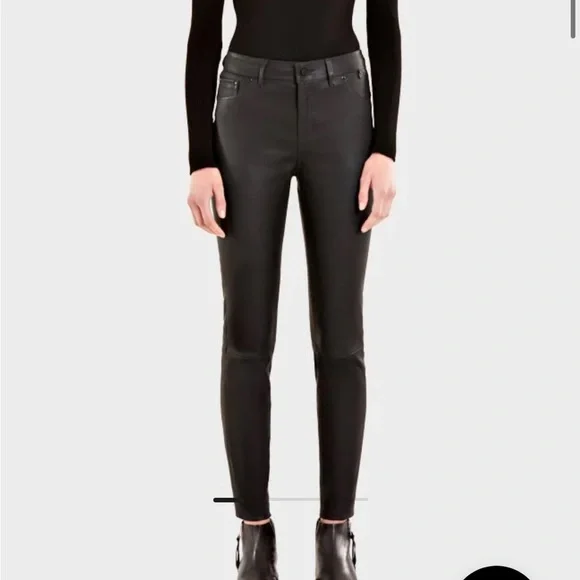 Rudsak MERCEDES WOMEN'S LEATHER PANTS Black - Picture 1 of 10